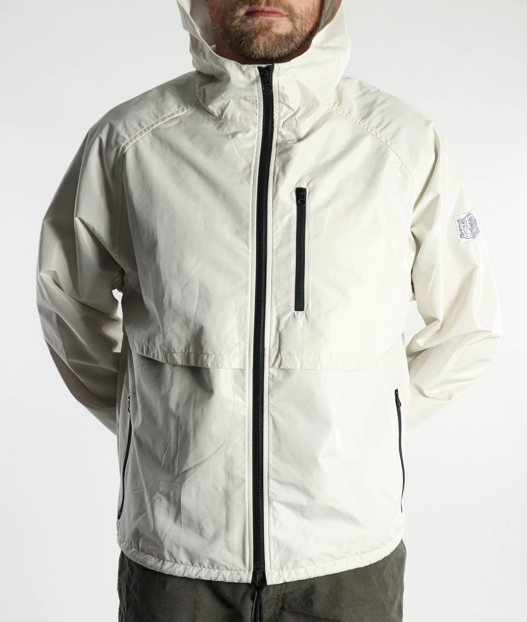 Lightweight Jacket- White MossTex- Hooded — Moss Brown & Co